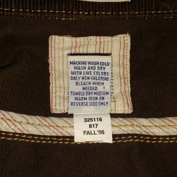 Old Navy Jacket Corduroy Brown XS Stretch Trucker - Picture 5 of 8
